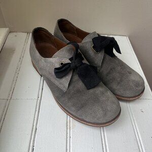 Kork-Ease Beryl‎ Grey Suede Slip-On Shoes – Size 7.5 – Comfort Footbed